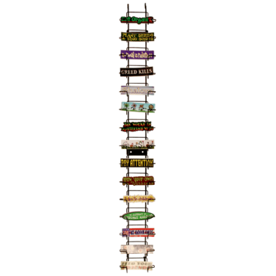 Z -  15 Slot Wall Mount Sticker Rack
