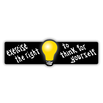 Think for Yourself - Small Bumper Sticker | 162