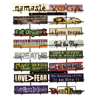 Z - 16 Slot Wall Mount Sticker Rack