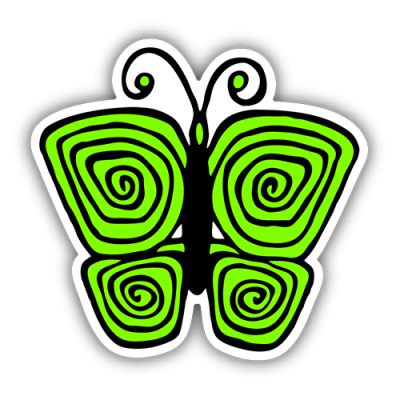 Butterfly - Mini Sticker | 285