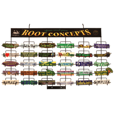 Z - 30 Slot Wall Mount Sticker Rack
