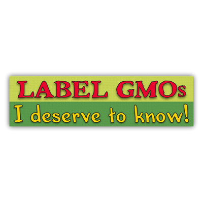 Label GMO's - Small Bumper Sticker | 542