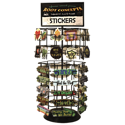 Z - 54 Slot Counter Top Combo Sticker Rack - Root Concepts