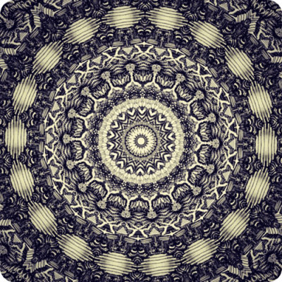Steel Weave Mandala - Mini Sticker | 556