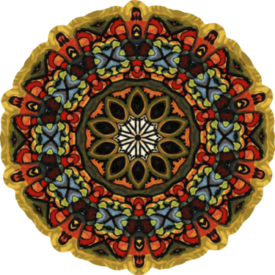 Bohemian Spice Mandala - Mini Sticker | 557