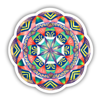 Aloha Mandala - Mini Sticker | 566