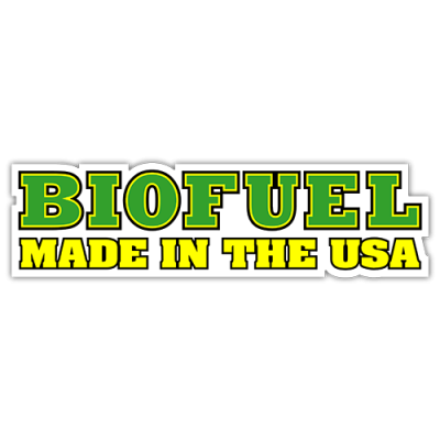 Biofuel Made in the USA - Small Bumper Sticker | 321