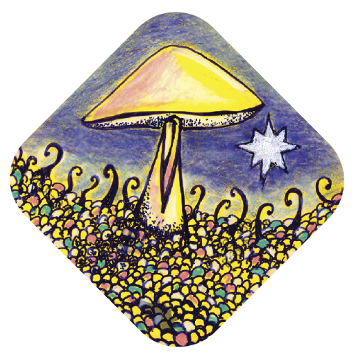 Bright Star Mushroom - Magnet | MAG551