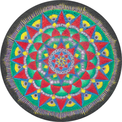 Healing Chalk Mandala - Mini Sticker | 521