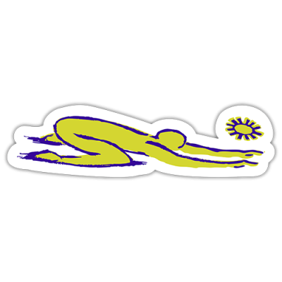 Child Pose Yoga - Small Bumper Sticker | 282