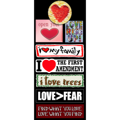 Show Some Love Sticker Pack - Small Bumper &  Mini Stickers | 303, 386, 383, 141, 360, 493, 225, 147