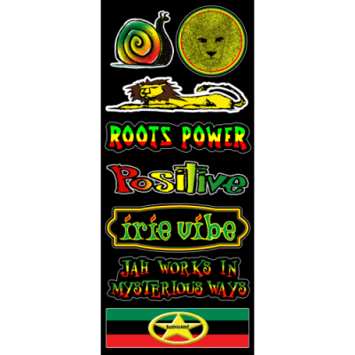 Rasta Stickers Combo Pack - Small Bumper and Mini Stickers | 511, 304, 143, 157, 217, 158, 159, 180