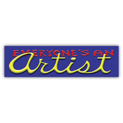 Everyone's an Artist - Small Bumper Sticker | 144