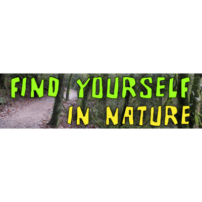 Find Yourself In Nature - Small Bumper Sticker | 558