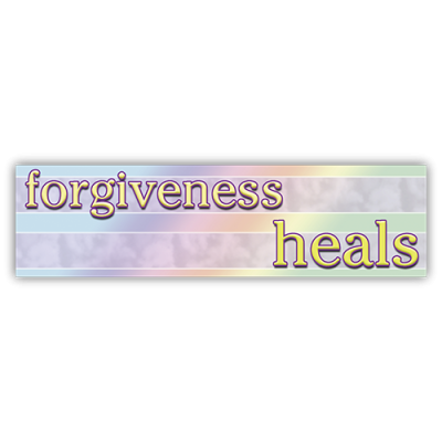 Forgiveness Heals - Small Bumper Sticker | 408