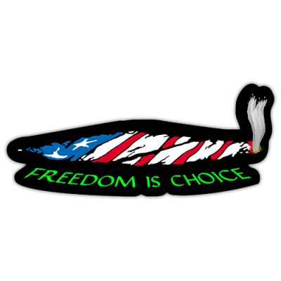 Freedom is Choice - Small Bumper Stickers | 240