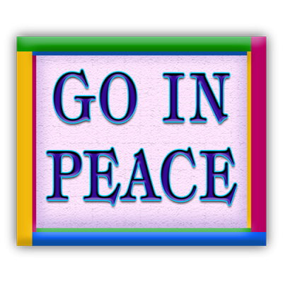 Go in Peace - CLEARANCE Mini Sticker | 380