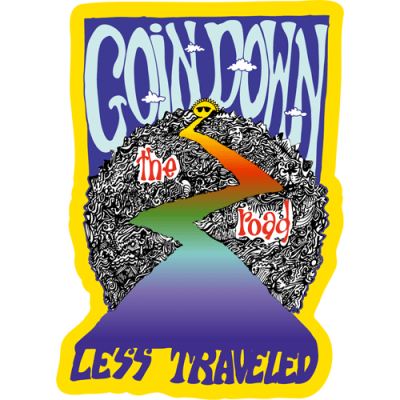 Goin' Down the Road Less Traveled - Mini Sticker | 381