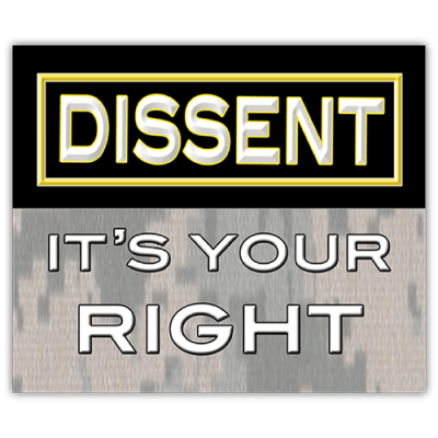 Dissent it's Your Right - CLEARANCE Mini Sticker | 402