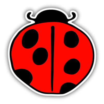 Ladybug - Mini Sticker | 346