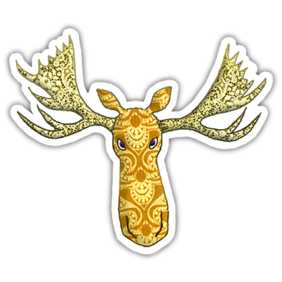 Tattoo Moose - Mini Sticker | 484