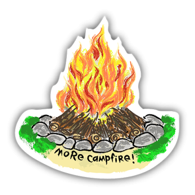 More Campfire! - Mini Sticker | 513