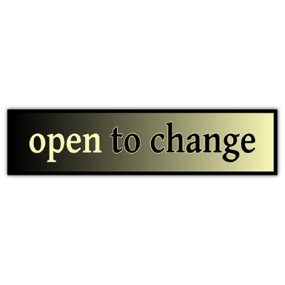 Open to Change - Small Bumper Sticker | 365