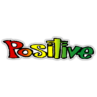 Positive - [Clear] Small Bumper Sticker | 217
