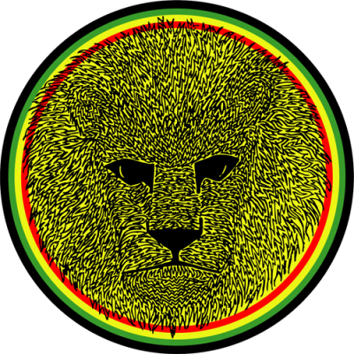Rasta Lion - Mini Sticker | 304