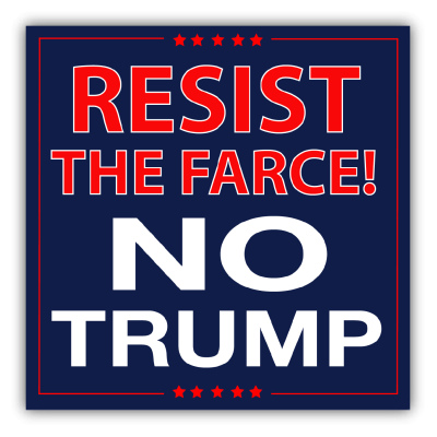 Resist The Farce - Mini Sticker | 602