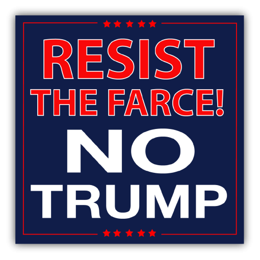 Resist The Farce - Mini Sticker | 602