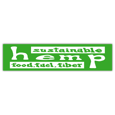 Sustainable Hemp - Small Bumper Sticker | 151