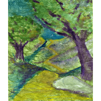 Trail by the Creek - Mini Sticker | 389