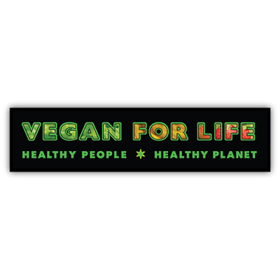 Vegan for Life - Small Bumper Sticker | 572