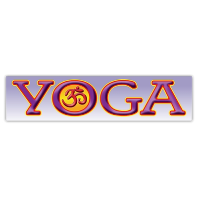 Yoga - Small Bumper Sticker | 406