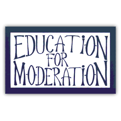 Education for Moderation - CLEARANCE Bumper Sticker | 033