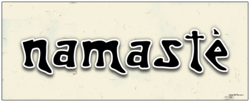 Namaste Poster - 20x8 Art Poster