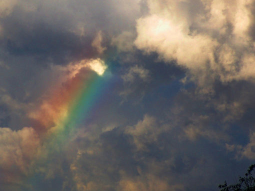 Monsoon Rainbow - 16x20 Canvas Print
