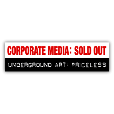 Corporate Media: Sold Out - Small Bumper Sticker | 328