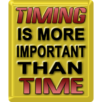 Timing is More Important than Time - Mini Sticker | 523